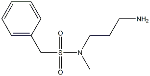 N-(3-aminopropyl)-N-methylphenylmethanesulfonamide Struktur