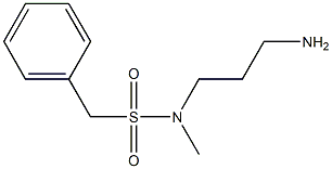 N-(3-aminopropyl)-N-methylphenylmethanesulfonamide Structure