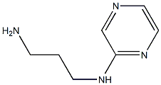 N-(3-aminopropyl)-N-pyrazin-2-ylamine Struktur