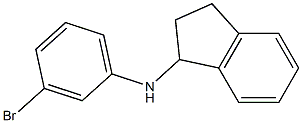 N-(3-bromophenyl)-2,3-dihydro-1H-inden-1-amine 化学構造式