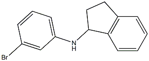 N-(3-bromophenyl)-2,3-dihydro-1H-inden-1-amine Struktur