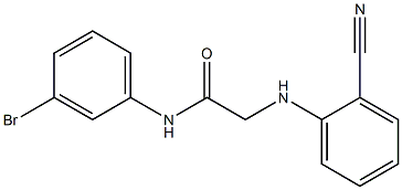 N-(3-bromophenyl)-2-[(2-cyanophenyl)amino]acetamide Structure