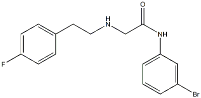 N-(3-bromophenyl)-2-{[2-(4-fluorophenyl)ethyl]amino}acetamide Structure