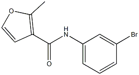 N-(3-bromophenyl)-2-methyl-3-furamide Struktur