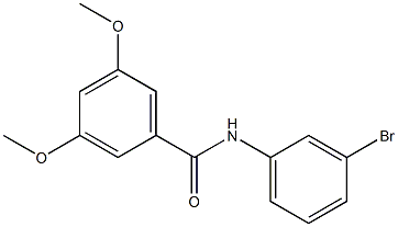 N-(3-bromophenyl)-3,5-dimethoxybenzamide 结构式