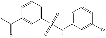 N-(3-bromophenyl)-3-acetylbenzene-1-sulfonamide