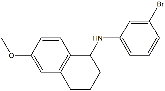 N-(3-bromophenyl)-6-methoxy-1,2,3,4-tetrahydronaphthalen-1-amine Struktur