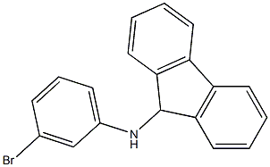 N-(3-bromophenyl)-9H-fluoren-9-amine 化学構造式