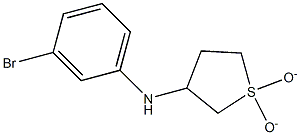 N-(3-bromophenyl)-N-(1,1-dioxidotetrahydrothien-3-yl)amine 化学構造式