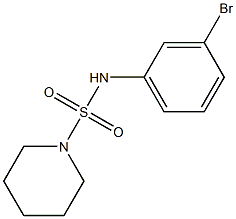 N-(3-bromophenyl)piperidine-1-sulfonamide Structure