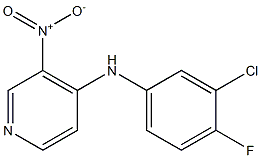 N-(3-chloro-4-fluorophenyl)-3-nitropyridin-4-amine Structure