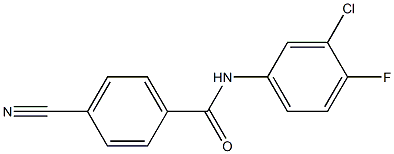  N-(3-chloro-4-fluorophenyl)-4-cyanobenzamide