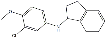 N-(3-chloro-4-methoxyphenyl)-2,3-dihydro-1H-inden-1-amine Structure