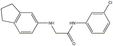 N-(3-chlorophenyl)-2-(2,3-dihydro-1H-inden-5-ylamino)acetamide