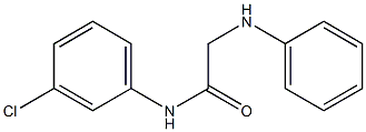 N-(3-chlorophenyl)-2-(phenylamino)acetamide 化学構造式