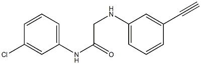 N-(3-chlorophenyl)-2-[(3-ethynylphenyl)amino]acetamide Struktur