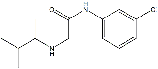 N-(3-chlorophenyl)-2-[(3-methylbutan-2-yl)amino]acetamide Structure