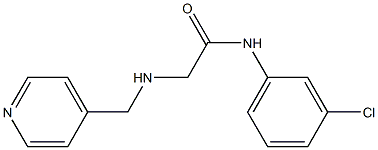 N-(3-chlorophenyl)-2-[(pyridin-4-ylmethyl)amino]acetamide 化学構造式