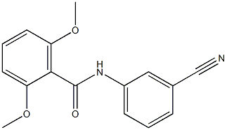 N-(3-cyanophenyl)-2,6-dimethoxybenzamide 结构式