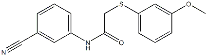 N-(3-cyanophenyl)-2-[(3-methoxyphenyl)sulfanyl]acetamide