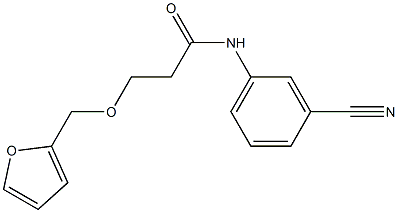 N-(3-cyanophenyl)-3-(furan-2-ylmethoxy)propanamide Structure