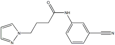  N-(3-cyanophenyl)-4-(1H-pyrazol-1-yl)butanamide