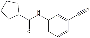 N-(3-cyanophenyl)cyclopentanecarboxamide 结构式