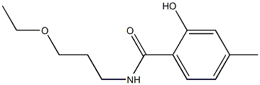 N-(3-ethoxypropyl)-2-hydroxy-4-methylbenzamide Structure