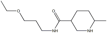 N-(3-ethoxypropyl)-6-methylpiperidine-3-carboxamide 结构式