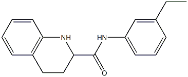 N-(3-ethylphenyl)-1,2,3,4-tetrahydroquinoline-2-carboxamide Struktur