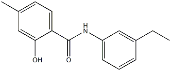 N-(3-ethylphenyl)-2-hydroxy-4-methylbenzamide Struktur