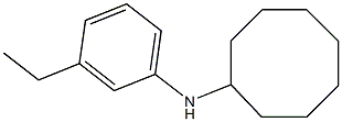 N-(3-ethylphenyl)cyclooctanamine Structure