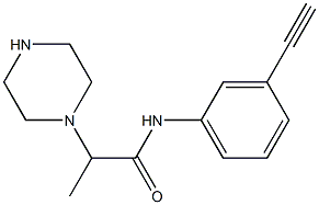  N-(3-ethynylphenyl)-2-(piperazin-1-yl)propanamide