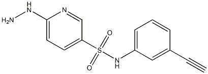 N-(3-ethynylphenyl)-6-hydrazinylpyridine-3-sulfonamide|