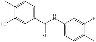 N-(3-fluoro-4-methylphenyl)-3-hydroxy-4-methylbenzamide Struktur