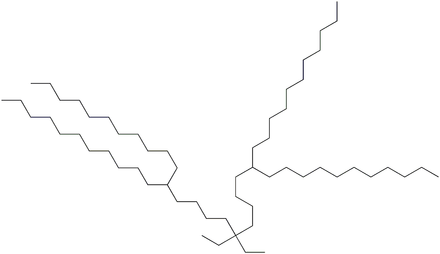 12,22-Diundecyl-17,17-diethyltritriacontane Structure