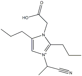 3-(1-Cyanoethyl)-2,5-dipropyl-1-(carboxymethyl)-1H-imidazol-3-ium