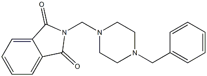 N-[(4-Benzyl-1-piperazinyl)methyl]phthalimide Structure