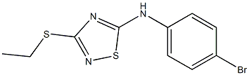 3-Ethylthio-5-(4-bromophenyl)amino-1,2,4-thiadiazole Structure