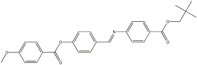 4-[4-(4-Methoxybenzoyloxy)benzylideneamino]benzoic acid (2,2-dimethylpropyl) ester Structure