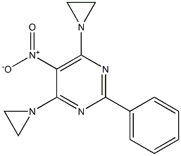  4,6-Bis(1-aziridinyl)-5-nitro-2-phenylpyrimidine