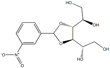 3-O,4-O-(3-Nitrobenzylidene)-D-glucitol 结构式