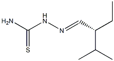 [R,(-)]-2-Ethyl-3-methylbutyraldehydethiosemicarbazone Structure