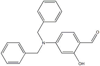 2-Hydroxy-4-(dibenzylamino)benzaldehyde,,结构式