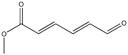 (2E,4E)-6-Oxo-2,4-hexadienoic acid methyl ester Struktur