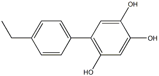 5-(4-Ethylphenyl)benzene-1,2,4-triol Structure