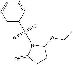 5-Ethoxy-1-[[phenyl]sulfonyl]pyrrolidin-2-one Struktur