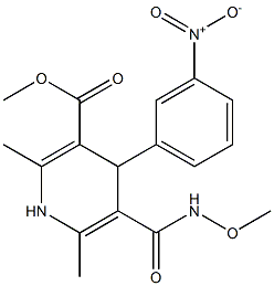  2,6-Dimethyl-4-(3-nitrophenyl)-5-[(methoxyamino)carbonyl]-1,4-dihydropyridine-3-carboxylic acid methyl ester