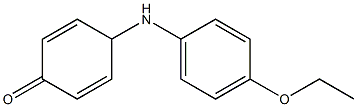 4-[(4-エトキシフェニル)アミノ]-2,5-シクロヘキサジエン-1-オン 化学構造式