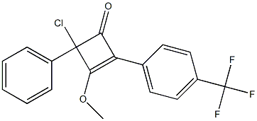  2-[4-(Trifluoromethyl)phenyl]-4-phenyl-4-chloro-3-methoxycyclobuta-2-en-1-one